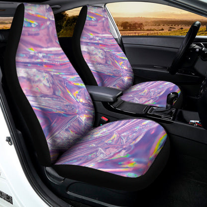 Purple Holographic Print Universal Fit Car Seat Covers