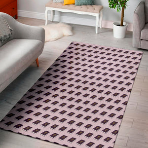 Purple Holy Bible Pattern Print Area Rug