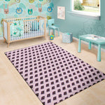 Purple Holy Bible Pattern Print Area Rug