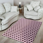 Purple Holy Bible Pattern Print Area Rug