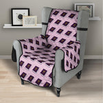 Purple Holy Bible Pattern Print Armchair Protector