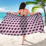 Purple Holy Bible Pattern Print Beach Sarong Wrap