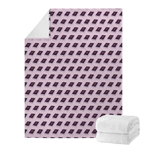 Purple Holy Bible Pattern Print Blanket