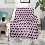 Purple Holy Bible Pattern Print Blanket