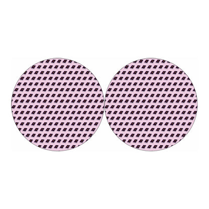 Purple Holy Bible Pattern Print Car Coasters