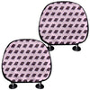 Purple Holy Bible Pattern Print Car Headrest Covers