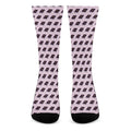 Purple Holy Bible Pattern Print Crew Socks