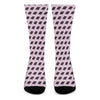 Purple Holy Bible Pattern Print Crew Socks