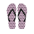 Purple Holy Bible Pattern Print Flip Flops