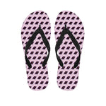 Purple Holy Bible Pattern Print Flip Flops