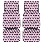 Purple Holy Bible Pattern Print Front and Back Car Floor Mats