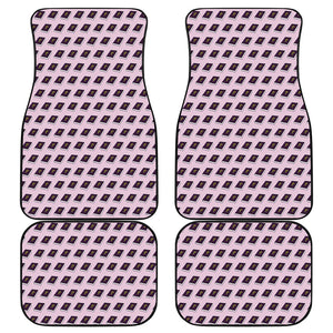 Purple Holy Bible Pattern Print Front and Back Car Floor Mats