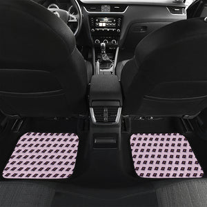 Purple Holy Bible Pattern Print Front and Back Car Floor Mats