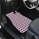 Purple Holy Bible Pattern Print Front and Back Car Floor Mats