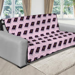 Purple Holy Bible Pattern Print Futon Protector