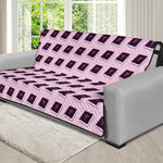 Purple Holy Bible Pattern Print Futon Protector