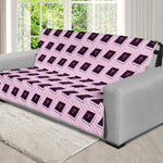 Purple Holy Bible Pattern Print Futon Protector