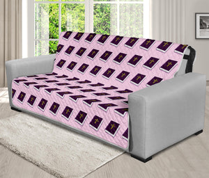 Purple Holy Bible Pattern Print Futon Protector