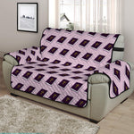 Purple Holy Bible Pattern Print Half Sofa Protector