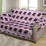 Purple Holy Bible Pattern Print Loveseat Protector