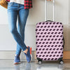 Purple Holy Bible Pattern Print Luggage Cover