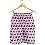 Purple Holy Bible Pattern Print Men's Shorts