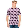 Purple Holy Bible Pattern Print Men's T-Shirt