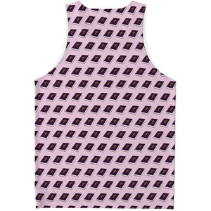 Purple Holy Bible Pattern Print Men's Tank Top