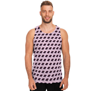 Purple Holy Bible Pattern Print Men's Tank Top