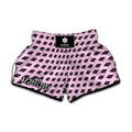 Purple Holy Bible Pattern Print Muay Thai Boxing Shorts