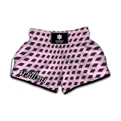 Purple Holy Bible Pattern Print Muay Thai Boxing Shorts