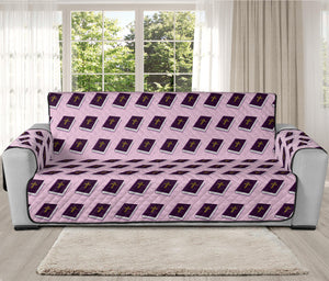 Purple Holy Bible Pattern Print Oversized Sofa Protector