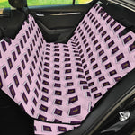 Purple Holy Bible Pattern Print Pet Car Back Seat Cover