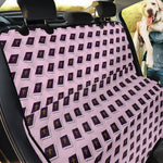 Purple Holy Bible Pattern Print Pet Car Back Seat Cover