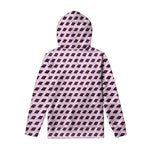 Purple Holy Bible Pattern Print Pullover Hoodie