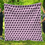 Purple Holy Bible Pattern Print Quilt