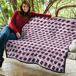 Purple Holy Bible Pattern Print Quilt