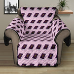 Purple Holy Bible Pattern Print Recliner Protector