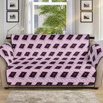 Purple Holy Bible Pattern Print Sofa Protector