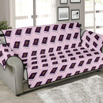 Purple Holy Bible Pattern Print Sofa Protector