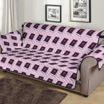 Purple Holy Bible Pattern Print Sofa Protector