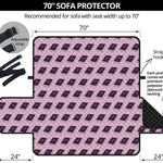 Purple Holy Bible Pattern Print Sofa Protector