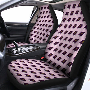 Purple Holy Bible Pattern Print Universal Fit Car Seat Covers