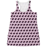 Purple Holy Bible Pattern Print Women's Racerback Tank Top
