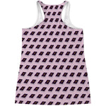 Purple Holy Bible Pattern Print Women's Racerback Tank Top