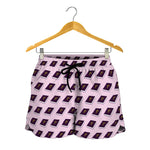 Purple Holy Bible Pattern Print Women's Shorts