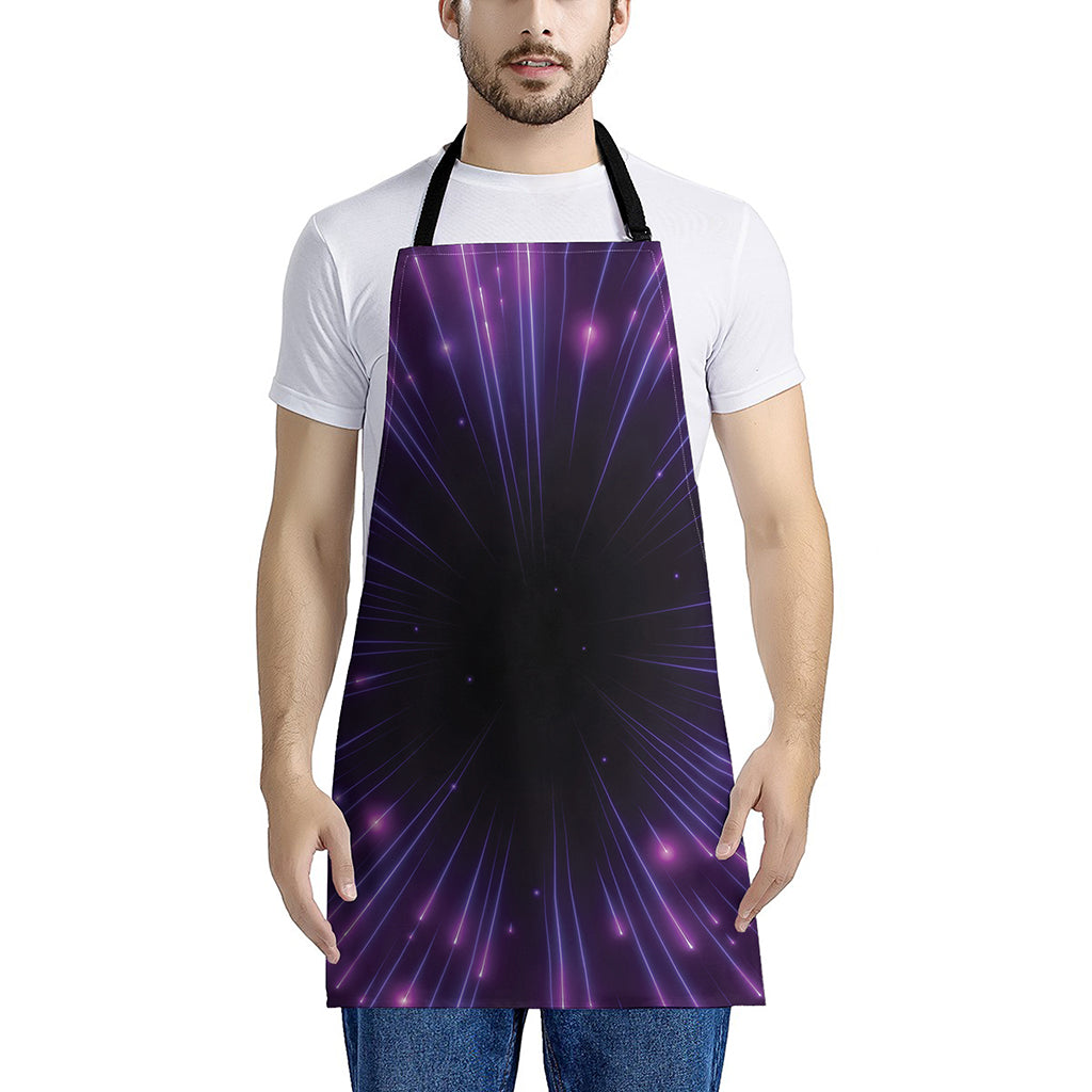 Purple Hyperspace Print Apron