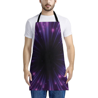 Purple Hyperspace Print Apron