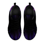 Purple Hyperspace Print Black Sneakers