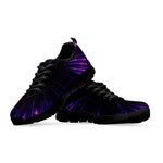Purple Hyperspace Print Black Sneakers